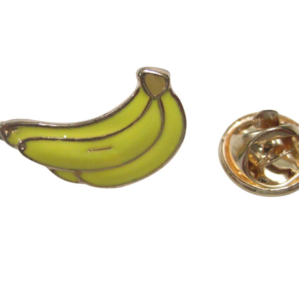 Yellow Bunch Of Banana Fruits Lapel Pin